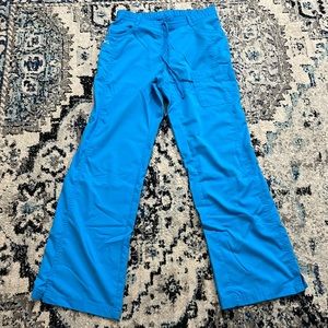💰 3 for $25 🏷 Women NRG by Barco Stretch Turquoise Blue Scrub Pants sz Small